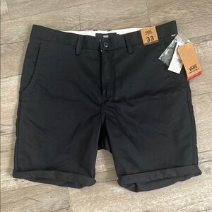 Vans Black Flat Front Shorts